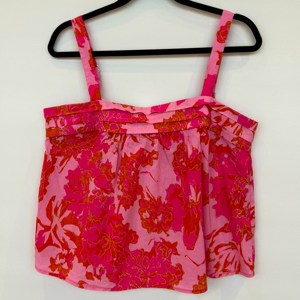 Rose + Olive Floral Top